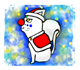 cat santa roko sticker #1668850