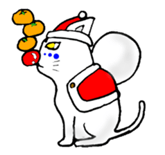 cat santa roko sticker #1668853