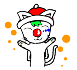 cat santa roko sticker #1668854