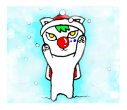 cat santa roko sticker #1668855