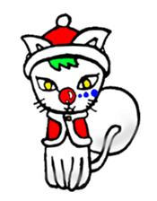 cat santa roko sticker #1668856
