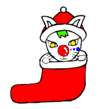 cat santa roko sticker #1668860