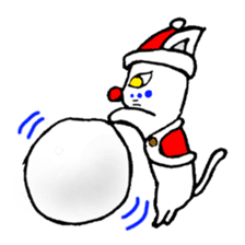 cat santa roko sticker #1668862