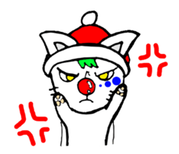 cat santa roko sticker #1668863