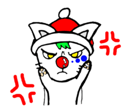 cat santa roko sticker #1668863