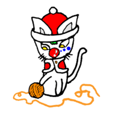 cat santa roko sticker #1668864
