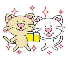 Maro and Tora. Cat's sticker sticker #1670537