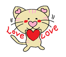 Maro and Tora. Cat's sticker sticker #1670538