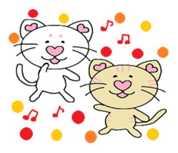 Maro and Tora. Cat's sticker sticker #1670542