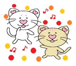 Maro and Tora. Cat's sticker sticker #1670542