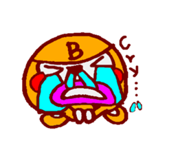 All gorillas are B types.(English) sticker #1671372