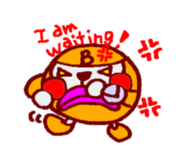 All gorillas are B types.(English) sticker #1671380