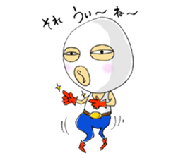 it is not an egg -- it is a mask. sticker #1671435