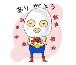 it is not an egg -- it is a mask. sticker #1671436