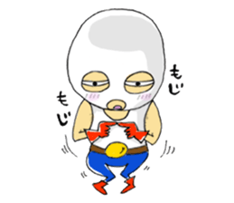 it is not an egg -- it is a mask. sticker #1671441