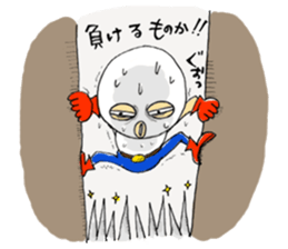 it is not an egg -- it is a mask. sticker #1671461