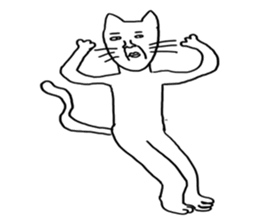 Disgusting cat sticker #1671625