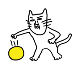 Disgusting cat sticker #1671635