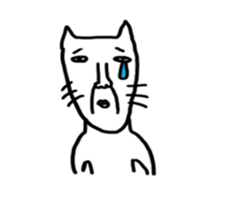 Disgusting cat sticker #1671639