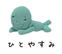 Happy clay doll sticker #1672077