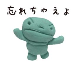 Happy clay doll sticker #1672082