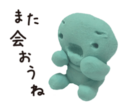 Happy clay doll sticker #1672084