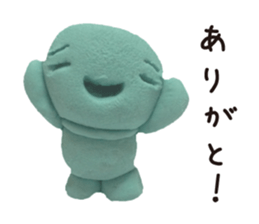 Happy clay doll sticker #1672090