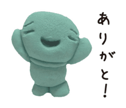 Happy clay doll sticker #1672090