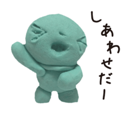 Happy clay doll sticker #1672091