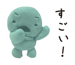 Happy clay doll sticker #1672099