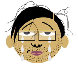 10 duo face character sticker #1672711