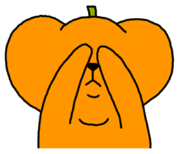Pumpkin dog sticker #1672835