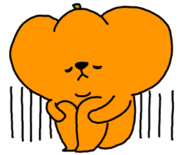 Pumpkin dog sticker #1672836