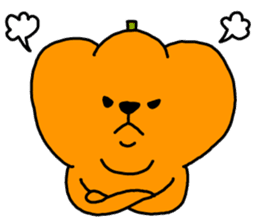 Pumpkin dog sticker #1672840