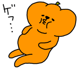 Pumpkin dog sticker #1672842