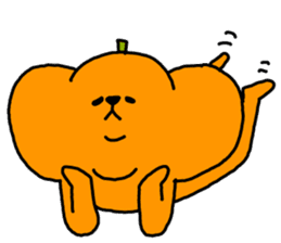 Pumpkin dog sticker #1672852