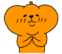 Pumpkin dog sticker #1672854