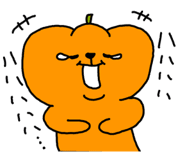 Pumpkin dog sticker #1672855
