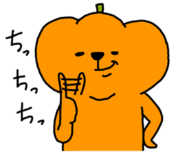 Pumpkin dog sticker #1672860