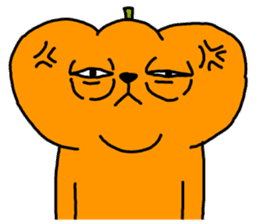 Pumpkin dog sticker #1672863