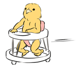 Baby chick Sticker sticker #1673389