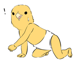 Baby chick Sticker sticker #1673397