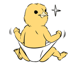 Baby chick Sticker sticker #1673407