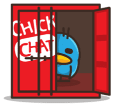 Chick Chat : Watching sticker #1673814