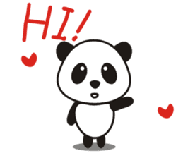 Cute panda sticker #1674360