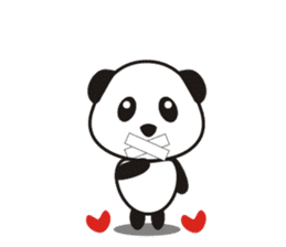 Cute panda sticker #1674367