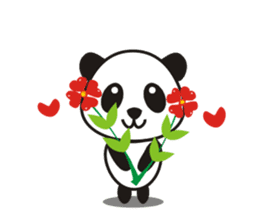 Cute panda sticker #1674372