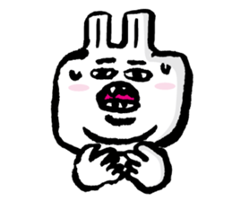 Uh... rabbit. sticker #1675168