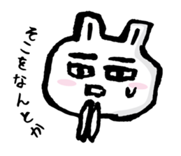 Uh... rabbit. sticker #1675179