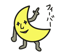 yuru yuru moon sticker #1675310